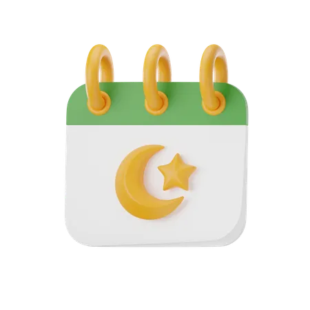 Calendário do Ramadã  3D Icon