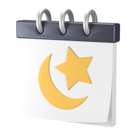 Calendário do Ramadã  3D Icon