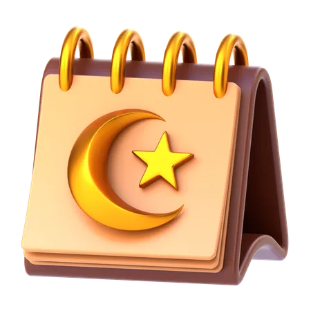 Calendário do Ramadã  3D Icon