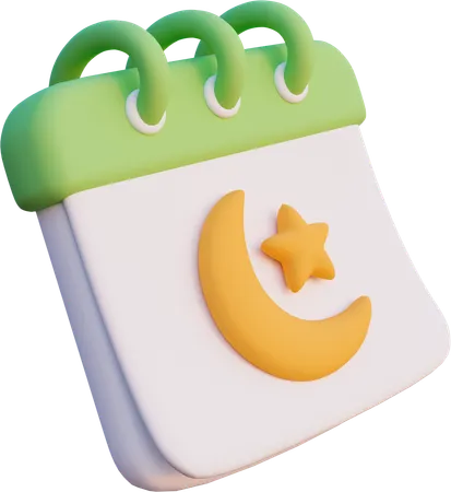 Calendário do Ramadã  3D Icon