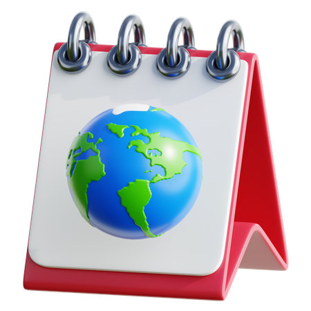 Calendário Ecológico  3D Icon