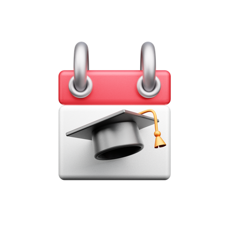 Calendario educativo  3D Icon