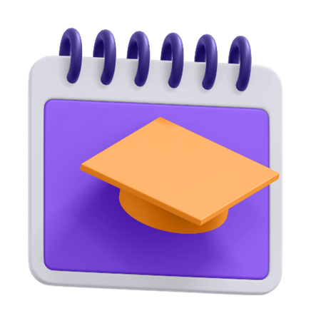 Calendario educativo  3D Icon