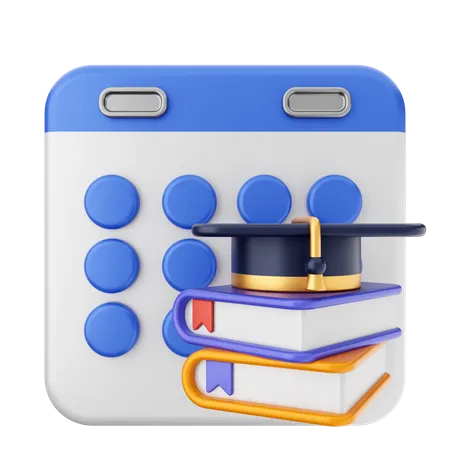 Calendario educativo  3D Icon