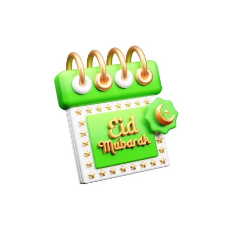 Calendário eid  3D Icon