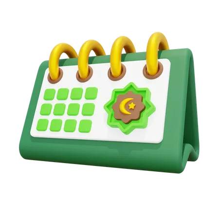 Calendario eid mubarak  3D Icon