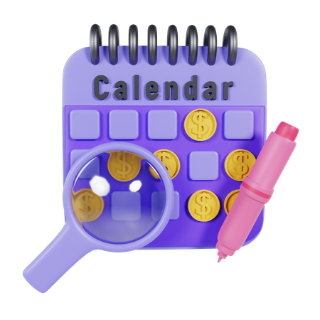 Calendario de negocios  3D Icon