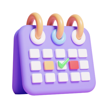 Calendario de negocios  3D Icon