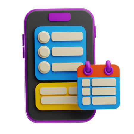 Calendario en línea  3D Icon