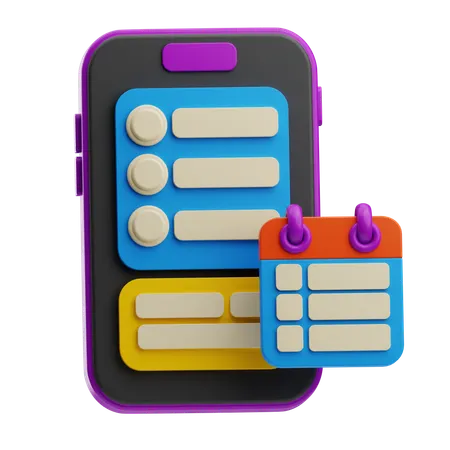 Calendario en línea  3D Icon