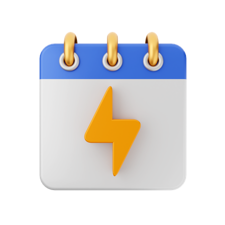 Calendário energético  3D Icon