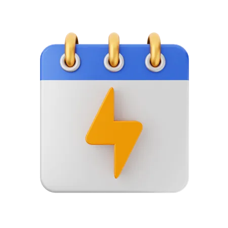 Calendário energético  3D Icon