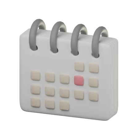 Calendario escolar  3D Icon