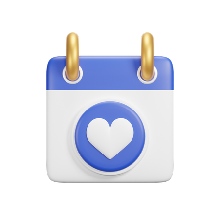 Calendario favorito  3D Icon