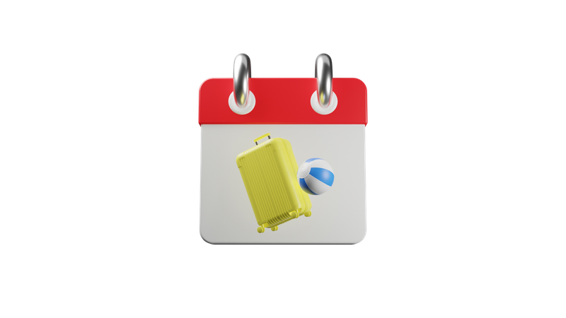 Calendario festivo  3D Icon