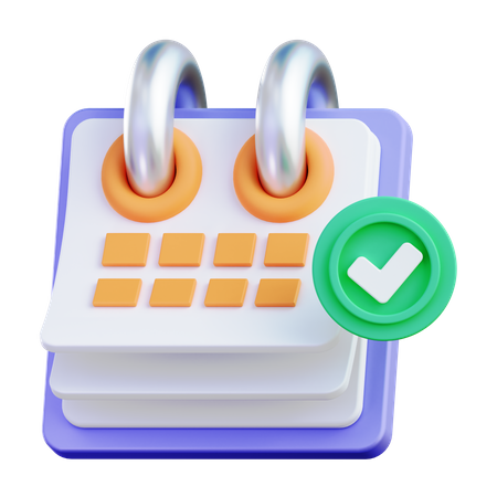 Horario del calendario  3D Icon