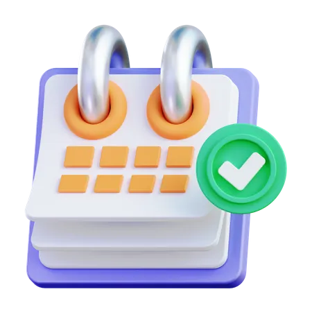 Horario del calendario  3D Icon