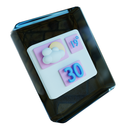 Calendario inteligente  3D Icon