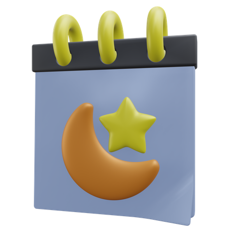 Calendário Islâmico  3D Icon