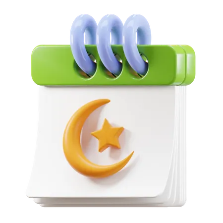 Calendario islámico  3D Icon