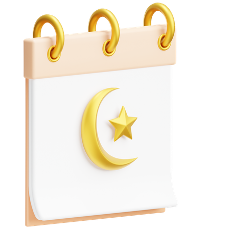 Calendário Islâmico  3D Icon