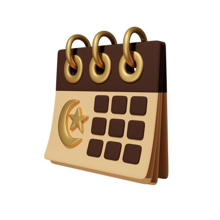 Calendario islámico  3D Icon