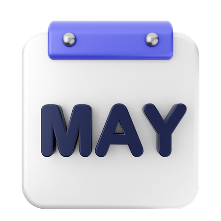 Calendario de mayo  3D Icon