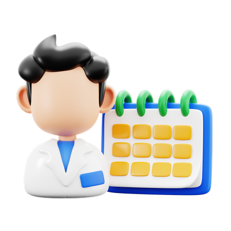 Calendário médico  3D Icon