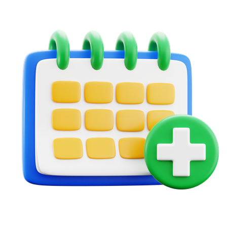 Calendário médico  3D Icon