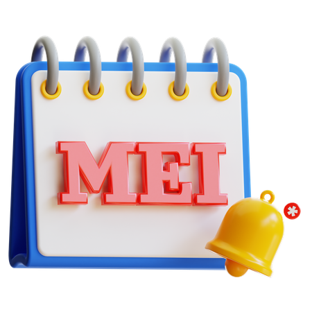 Calendario mei  3D Icon