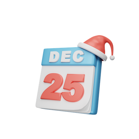 Calendario navideño  3D Icon