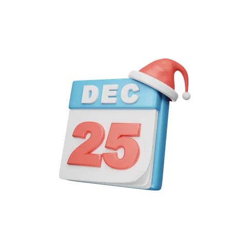 Calendario navideño  3D Icon