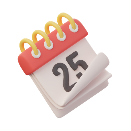 Calendario de Navidad  3D Icon