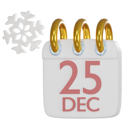 Calendario de Navidad  3D Icon