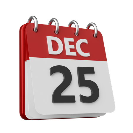 Calendario de Navidad  3D Icon