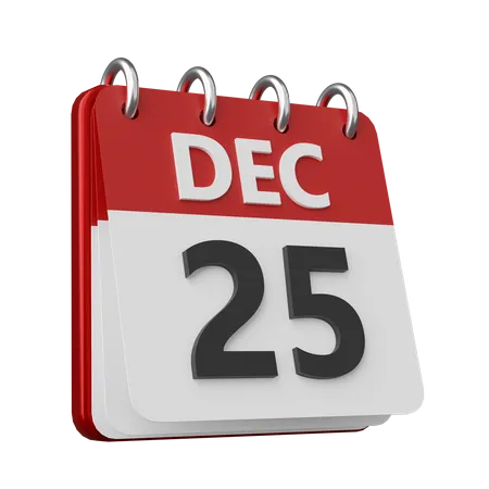 Calendario de Navidad  3D Icon