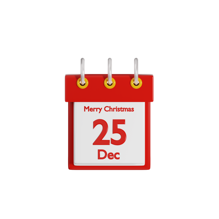 Calendario de Navidad  3D Icon