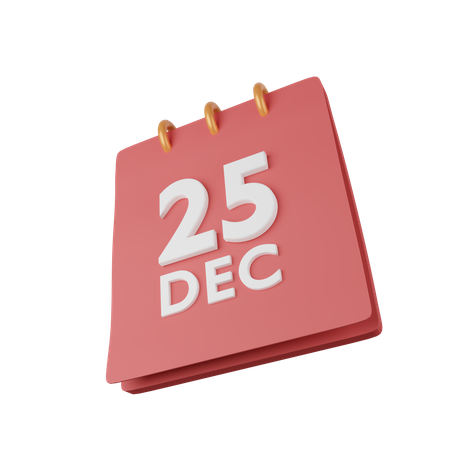 Calendario de Navidad  3D Icon