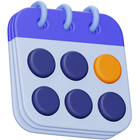 Calendário de negócios  3D Icon