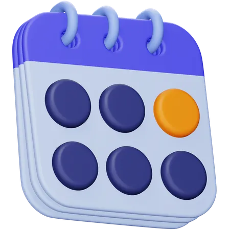 Calendário de negócios  3D Icon