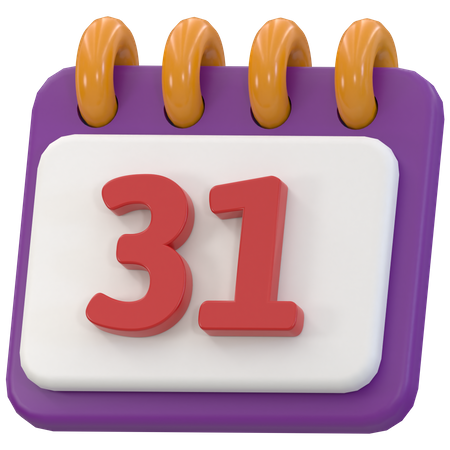 Calendario Octubre  3D Icon