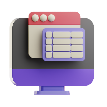 Calendário on-line  3D Icon