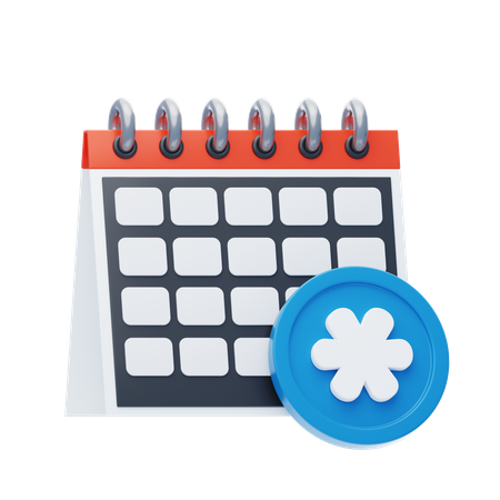 Calendário para compromisso  3D Icon