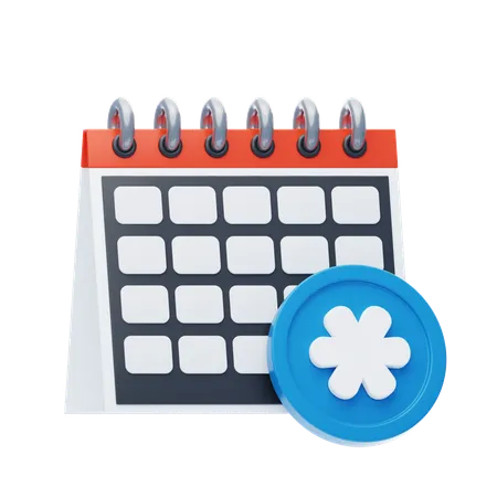 Calendário para compromisso  3D Icon