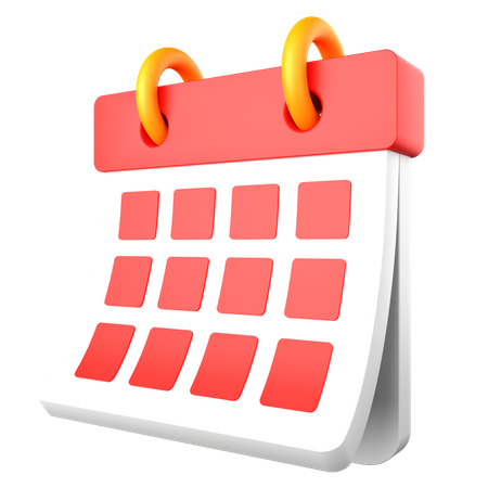Calendario planificador  3D Icon