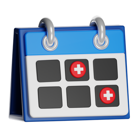 Calendario horario  3D Icon