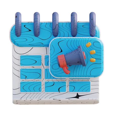 Calendário de promoção  3D Icon