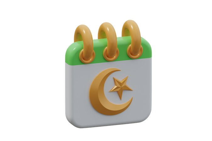 Calendário do Ramadã  3D Icon