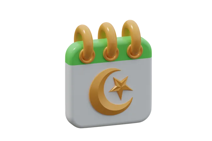 Calendário do Ramadã  3D Icon