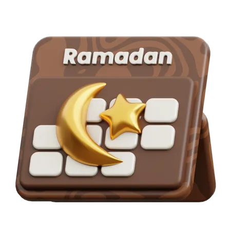 Calendário do Ramadã  3D Icon